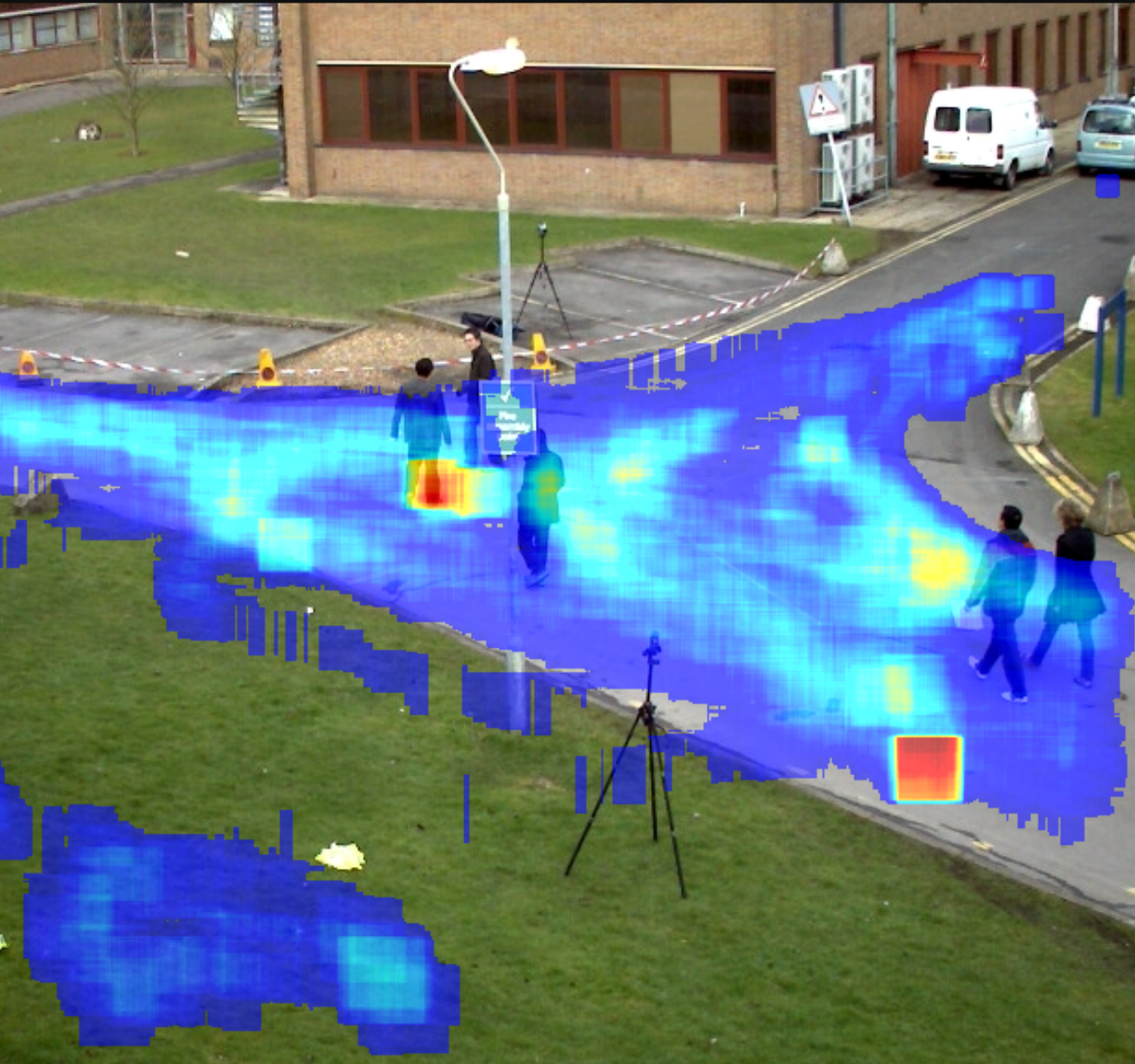 High traffic area heatmap